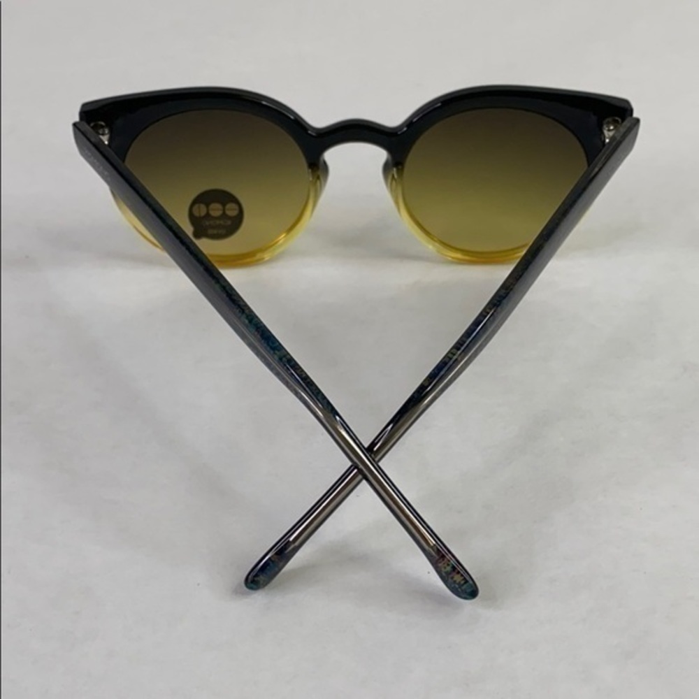 Komono Sunglasses 🕶 Lulu Black Yellow NEW Cat Eye - Picture 10 of 16